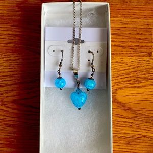 Beautiful Byzantine Murano Sterling Jewelry Set